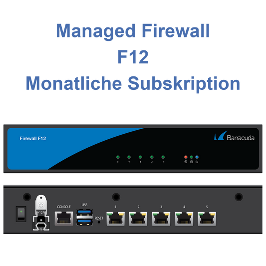Managed Firewall F12 - monatliche Subskription